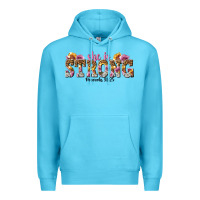 Ocean Blue she is strong proverbs 31 25 Premium Hoodie - NancyCooperArtShop