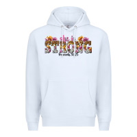 White she is strong proverbs 31 25 Premium Hoodie - NancyCooperArtShop