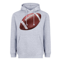 Heather Grey football ball Heavyweight Hoodie - JahusDesignShop