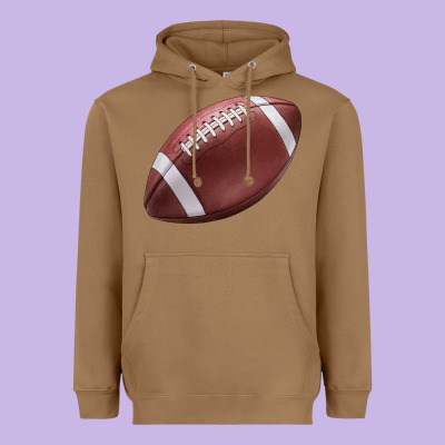 Football Ball Heavyweight Hoodie Designed By Jahusdesignshop