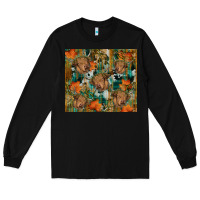 Black fall cowhide highland cow tumbler Long Sleeve Tee - RanaPortraitStore