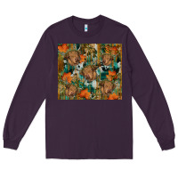 Plum fall cowhide highland cow tumbler Long Sleeve Tee - RanaPortraitStore
