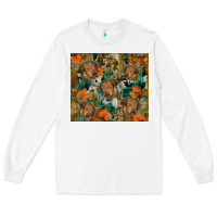 White fall cowhide highland cow tumbler Long Sleeve Tee - RanaPortraitStore