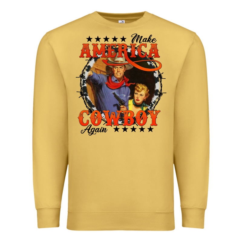 Make America Cowboy Again Premium Sweatshirt by AdoDesignShop | Teevron