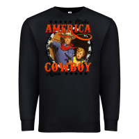 Black make america cowboy again Premium Sweatshirt - AdoDesignShop