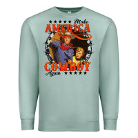 Seafoam make america cowboy again Premium Sweatshirt - AdoDesignShop
