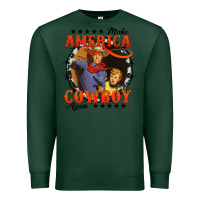 Sports Green make america cowboy again Premium Sweatshirt - AdoDesignShop