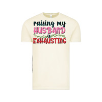 Raising My Husband Is Exhausting Vintage Tee | Teevron