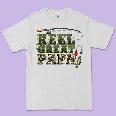 Reel Great Papa Premium Tee Designed By Artiststas
