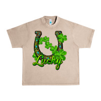 French Oak Lucky shamrock horseshoe Urban Heavy Tee - RanaPortraitStore