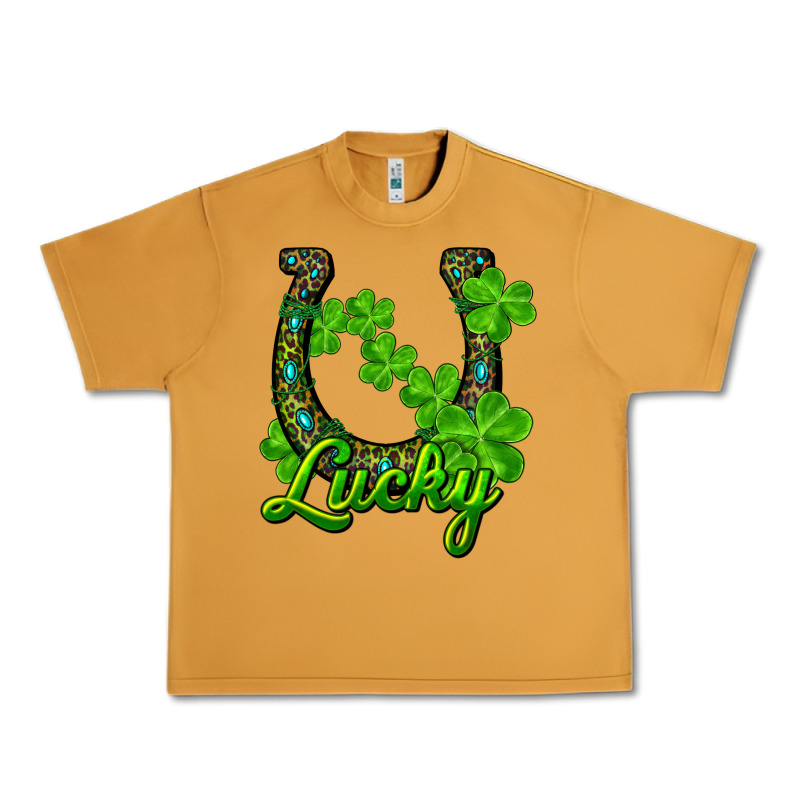 Lucky Shamrock Horseshoe Urban Heavy Tee by RanaPortraitStore | Teevron
