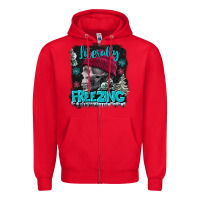Red literally freezing skull Zipper Hoodie - FaDigitalArtStudio