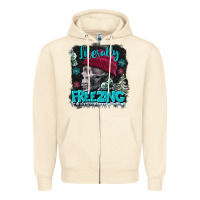 Sandshell literally freezing skull Zipper Hoodie - FaDigitalArtStudio