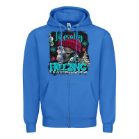 True Royal literally freezing skull Zipper Hoodie - FaDigitalArtStudio