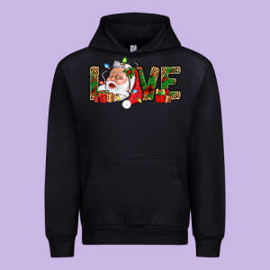 Love And Santa With Gift Boxes Urban Hoodie Designed By Bundleandbundleshop