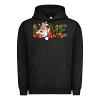 Pigment Black Love And Santa With Gift Boxes Urban Hoodie - BundleAndBundleShop