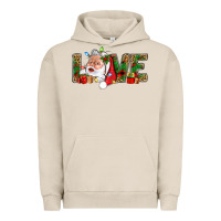 Pigment French Oak Love And Santa With Gift Boxes Urban Hoodie - BundleAndBundleShop