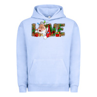 Pigment Grape Ice Love And Santa With Gift Boxes Urban Hoodie - BundleAndBundleShop