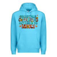 Ocean Blue some of yalls cornbread aint done in the middle Premium Hoodie - NancyCooperArtShop