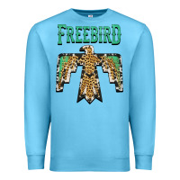 Ocean Blue freebird native american Premium Sweatshirt - AdoDesignShop