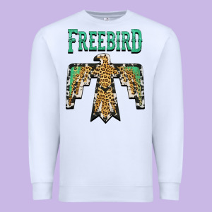 Freebird Native American Premium Sweatshirt Designed By Adodesignshop