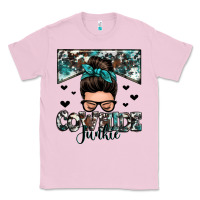 Bubblegum Pink cowhide junkie messy bun Classic Tee - Zillion Design Studio