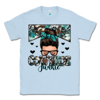 Dusty Blue cowhide junkie messy bun Classic Tee - Zillion Design Studio