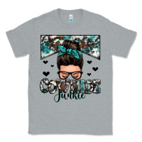 Heather Grey cowhide junkie messy bun Classic Tee - Zillion Design Studio