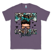 Lavender cowhide junkie messy bun Classic Tee - Zillion Design Studio