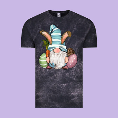 Vintage Tee Easter Bunny Gnomes with Egg and Carrot
