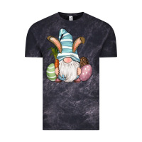 Cloud Black Easter Bunny Gnomes with Egg and Carrot Vintage Tee - RanaPortraitStore