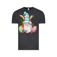 Vintage Black Easter Bunny Gnomes with Egg and Carrot Vintage Tee - RanaPortraitStore
