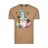 Vintage Coffee Easter Bunny Gnomes with Egg and Carrot Vintage Tee - RanaPortraitStore