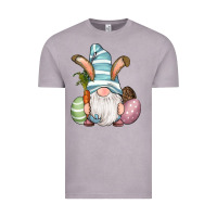 Vintage Zinc Easter Bunny Gnomes with Egg and Carrot Vintage Tee - RanaPortraitStore