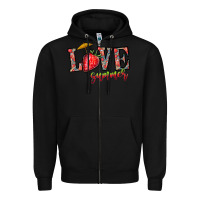 Black love summer Zipper Hoodie - CowhideDigitalArt