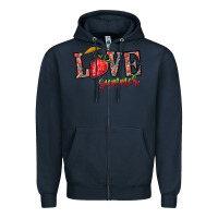 Navy love summer Zipper Hoodie - CowhideDigitalArt