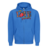 True Royal love summer Zipper Hoodie - CowhideDigitalArt