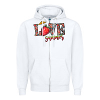 White love summer Zipper Hoodie - CowhideDigitalArt