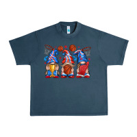 Midnight Navy basketball gnome Urban Heavy Tee - texasbilliewilder