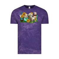 Cloud Purple Sheep coffee cups Vintage Tee - texasbilliewilder