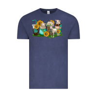 Vintage Denim Sheep coffee cups Vintage Tee - texasbilliewilder