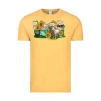 Vintage Mustard Sheep coffee cups Vintage Tee - texasbilliewilder