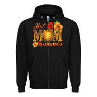 Black hot mom summer Zipper Hoodie - HRA Design Shop