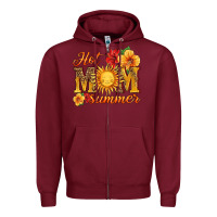 Burgundy hot mom summer Zipper Hoodie - HRA Design Shop