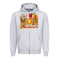 Heather Grey hot mom summer Zipper Hoodie - HRA Design Shop
