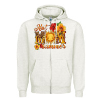 Oatmeal Heather hot mom summer Zipper Hoodie - HRA Design Shop