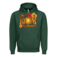 Sports Green hot mom summer Zipper Hoodie - HRA Design Shop