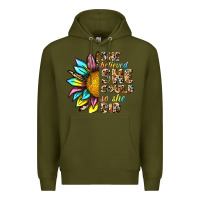 Army Green she believed she could so she did Premium Hoodie - NancyCooperArtShop