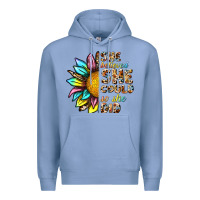 Colony Blue she believed she could so she did Premium Hoodie - NancyCooperArtShop