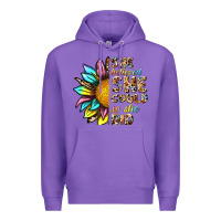 Purple she believed she could so she did Premium Hoodie - NancyCooperArtShop